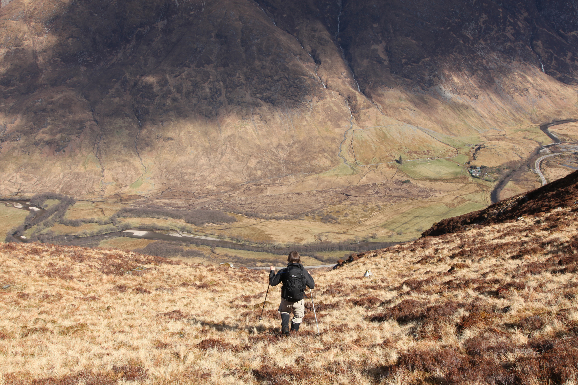 man on mountain