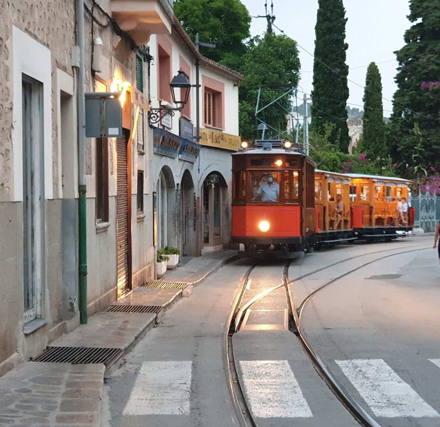 The tourist train from Palma de Mallorca to Soller. A superb train journey 